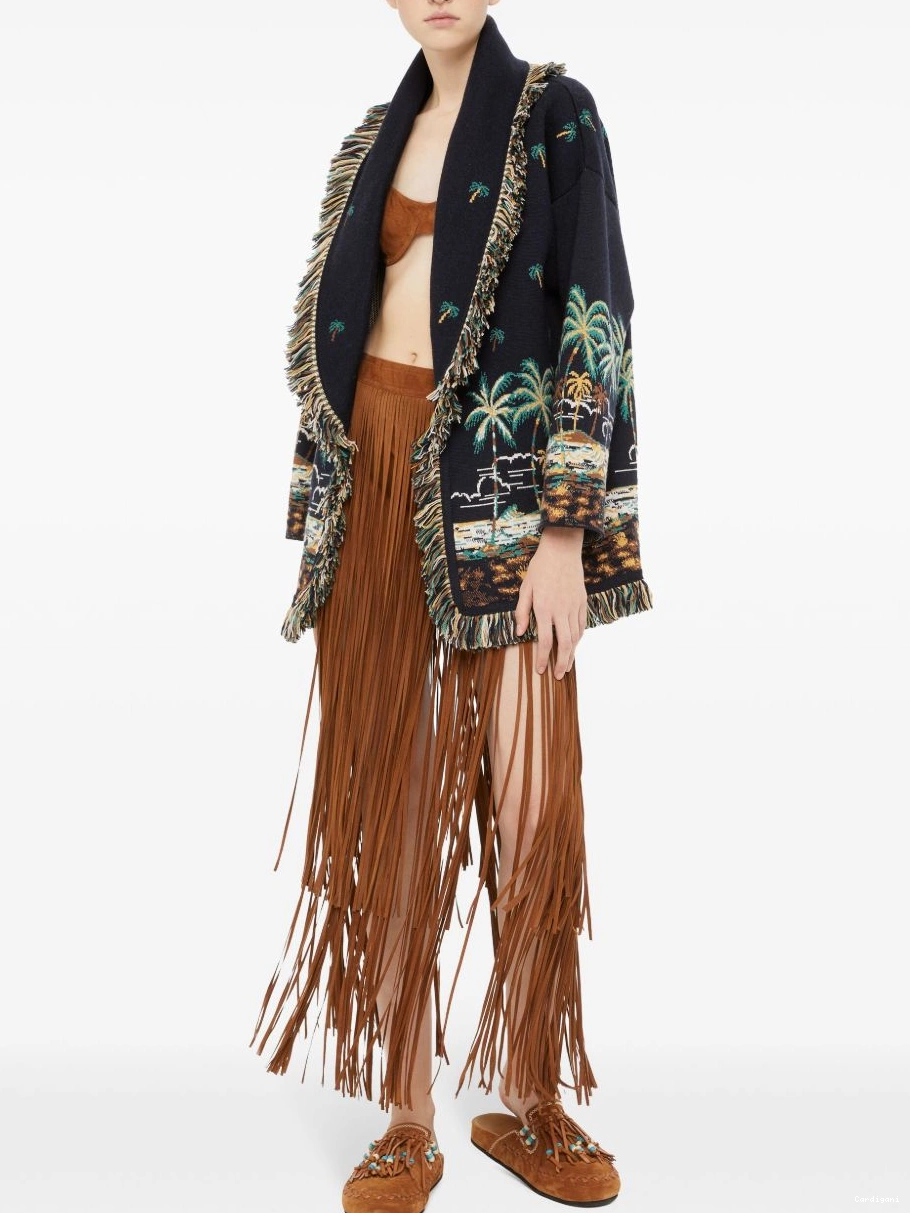 Affordable Women The Tale cardigan Alanui virgin-wool A Hawaiian Of 0426